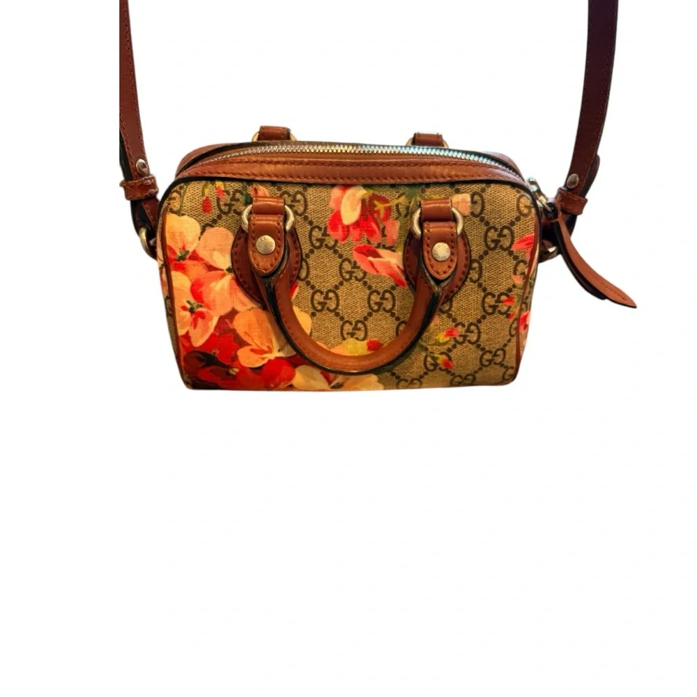 Gucci GG Blooms Mini Boston Bag – Top Handle – Authentic - Picture 10 of 10